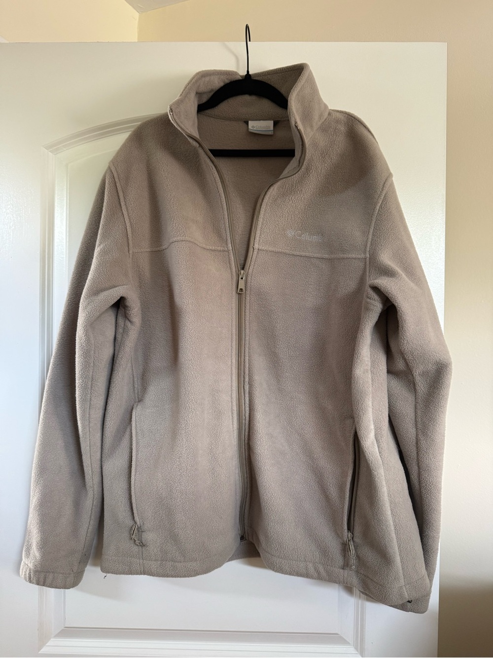 Columbia Taupe Full-Zip Fleece Jacket
